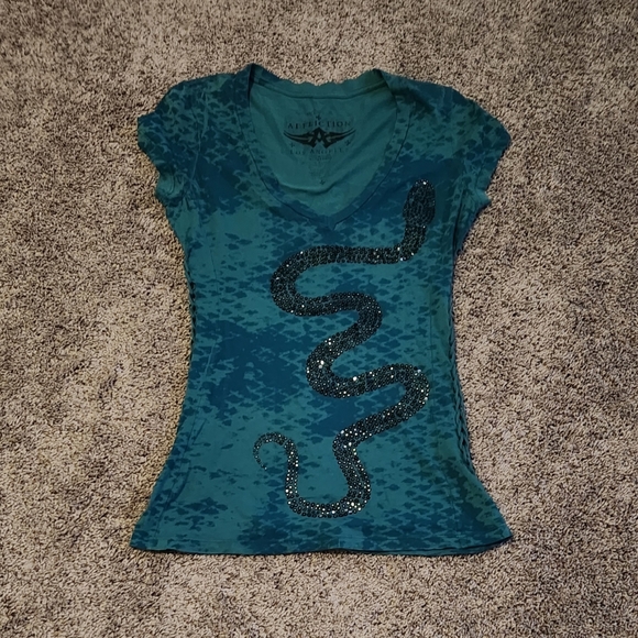 Affliction Tops - Affliction snake tee